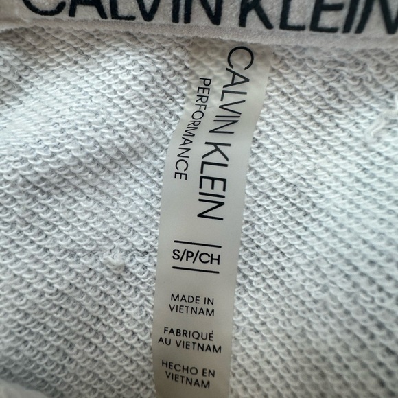 Calvin Klein Women’s Grey Leopard Cropped  Hoodie Sweatshirt Small - Picture 5 of 5